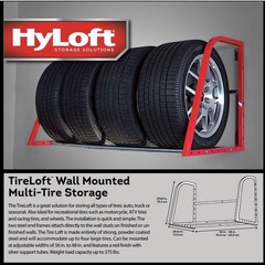 Model 01012 Tire-Loft Multi Tire Storage System Rack, Adjustable Width of 36 …