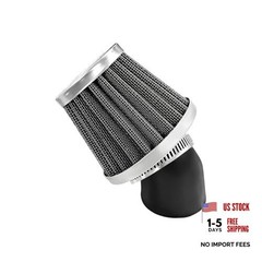 Rubber Tube Air Filter, Elbow Conical Air Filter for Motorcycle 38mm Bent