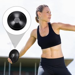 2 Pcs Shot Put Rubber Discus Black Ball for School Track and Field Discuses f…