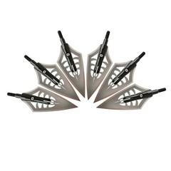 6X Archery Blade Broadhead Box 144Gr Hunting Arrowheads Screw-In Tip Point Shoot