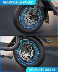 GYROO C1 Folding Electric Scooter with Seat Commuting Scooter