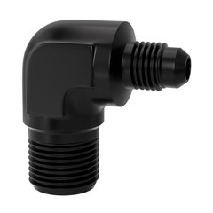 4AN to 3/8″ NPT 90 Degree Aluminium Male Fitting Adapter () YZSTL-4AN-3/8NPT-90