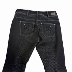 Women’s Sz 30 R Goode Rider Black Vogue Riding Jeans Full Seat Breeches #14902