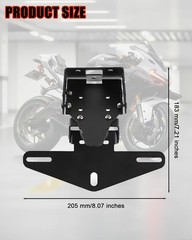 Adjustable Fender Eliminator Tidy Tail License Plate Frame Holder Compatible