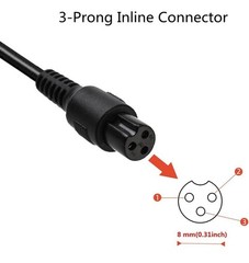 EVAPLUS 42V 2A Power Adapter PowerFast 3-Prong Inline Connector for Pocket Mod
