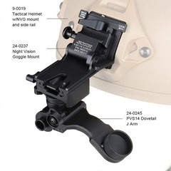 PVS 14 J Arm Night Vision Goggles NVG Mount Metal Helmet Mount Rhino Mount Co…