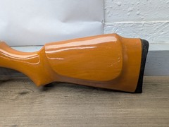 VINTAGE .177 CAL PELLET RIFLE BREAK BARREL UNMARKED, SHOOTS NICELY