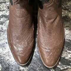 Tony Lama Men’s Genuine Ostrich Western Boots US 13D( New without box )