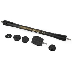 Archery Bow Stabilizer 3K Carbon Fiber 6-15″ Rods, Damping System & Weights Kit