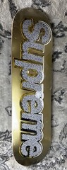 SUPREME SS13 GOLD BLING DECK NEW Skateboard World Famous Gold / Natural Top