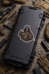 Tactical Military Skull Grim Reaper Sticker AR-15 Decal Death Army Navy Special