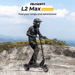 Ausom L2 Max Adult Electric Scooter 1000W Motor 90km Range,Front/Rear Disc Brake