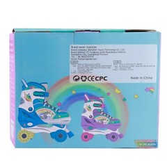 4-Pejiijar Rainbow Unicorn Kids Roller Skates for Girls Toddler Ages 2-4 5-8 …