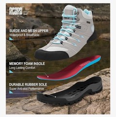 R CORD Hiking Boots Women Waterproof Womens Hiking Boots Comfortable 8 NEW