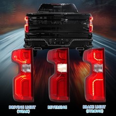 Passenger Side LED Tail Light Assembly Compatible With 2019-2024 Right Side