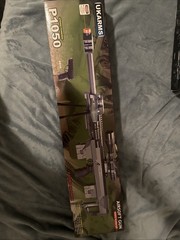 UKARMS Spring Powered Airsoft Sniper and Pistol with flashlight