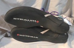 Adidas 5.10 Grandstone Climbing Shoes Black Purple BC0866 Men SZ 10 NWOB Defect