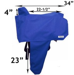 Tahoe Premium Heavy Duty Nylon Waterproof Western Saddle Cover 6 Elastic Straps