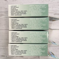 4 pk Tear-Aid Vinyl Repair Kit Type B Clear Patch for Vinyl and Vinyl-Coated