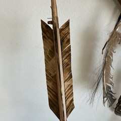 Deerskin Quiver Feathers Fringe and Arrows By Nora Long Navajo