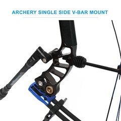 Perogen Compound Bow Single Side Adjustable V Bar Mount, Quick Disconnect Bow…