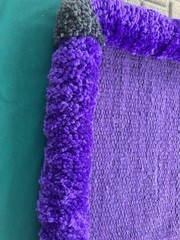Horsetail Creations & Tack Purple Wool Western Saddle Blanket Straight Fleece