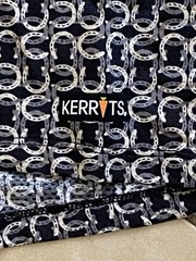 Kerrits Women’s Short Sleeve 1/4 Zip Equestrian Top Shirt Black/White Print