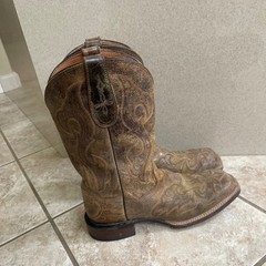 Dan Post DP2873 Ladies Falcon women sz 8 m Boot Double Stitch Square Toe