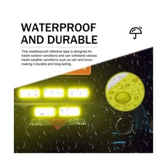 20PCS Reflective Stickers, 1.2″ x 3.15″ High Visibility Waterproof R