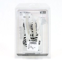 Quick Fletch – 6 Pack Blazer Vanes – White Tiger – Shrink Fletch – True Fletch