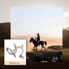 2Pcs Western Cowboy Spurs, Stainless Steel Western Spurs, Men Women Horse Spurs,