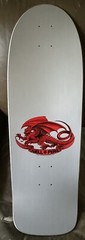 2019 Powell Peralta Skull And Sword Silver Reissue Skateboard Deck Ray Rodriguez