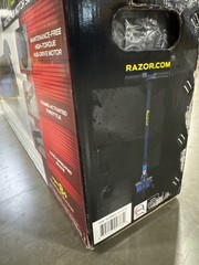 RAZOR E95 ELECTRIC SCOOTER, 120LB, 10MPH – BLUE