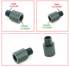 PCP Threaded Fitting Adapter Female 1/2-20 UNF To Male 1/2-28 UNEF HPA Connector