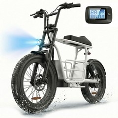 Peak 800W Electric Motorcycle 20″ Fat Tire Electric Scooter w/Seat