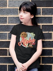 Aloha Tropical Coconut Icon Trendy Graphic T-shirt