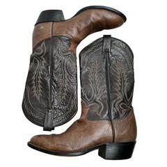 Tony Lama Men’s Brown Leather Cowboy Western Boots Size 8.5 D Style 6703 VTG
