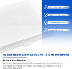 Prime&Swift S97011813 Light Lens Fit for Broan,Bathroom Light Cover Replacement