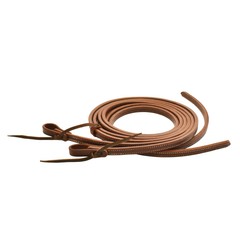 AJ Tack Latigo Leather Double-N-Stitched Split Reins – 5/8in x 7ft 6in