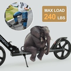 Kick Scooter for Ages 6+, Kids, Teens & Adults. Max Load 240 LBS. 8IN Big Whe…