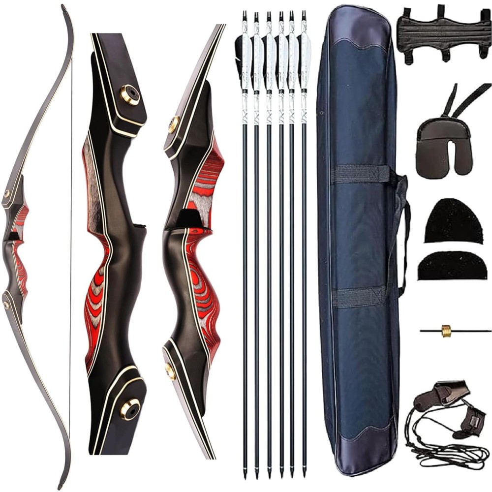Recurve Bow and Arrow Set, Newset Professional Aldults Archery Hunting Bow Ki…
