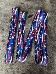 Stars Patriotic cinch strap set off billet and latigo
