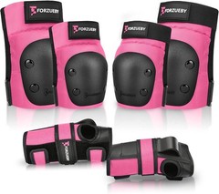 Lightweight 6-in-1 Knee Elbow Wrist Guard Set for Skateboarding & Roller Skating
