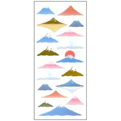 Japanese Gold Foil Sticker Set 4 Sheets Maneki Neko Mt Fuji Daruma Travel