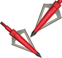 12pcs Archery Broadheads 3 Fixed Blade 100Grain Hunting Arrowheads with One Case