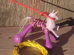 X-SMALL LARIAT LASSO PRACTICE ROPE~ for Table Top «Original Cowboy Toy»