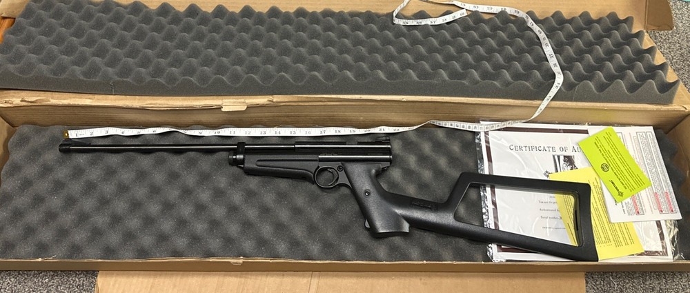 Crosman Custom Shop Model 2400 .22 CO2 Air Pistol Carbine 1399 Stock Box COA