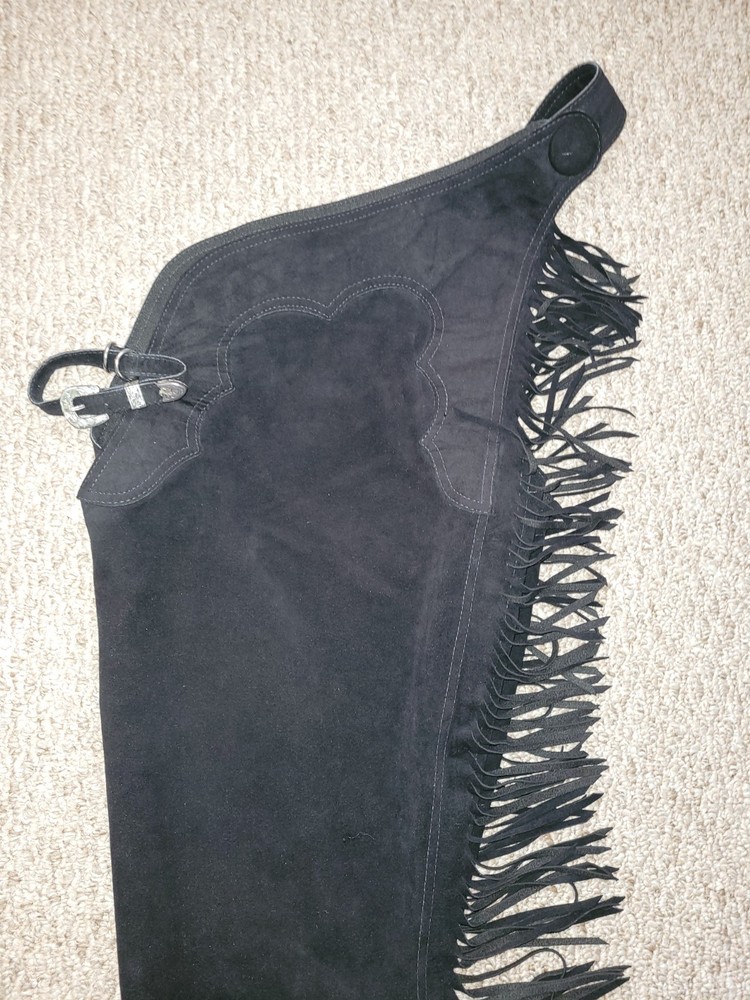 HOBBY HORSE ULTRA SUEDE WESTERN PLEASURE SHOW CHAPS SHIRT JACKET HORSEMANSHIP L