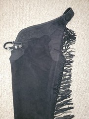 HOBBY HORSE ULTRA SUEDE WESTERN PLEASURE SHOW CHAPS SHIRT JACKET HORSEMANSHIP L