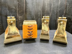 Brass Bell Stirrups 3″, 4″, 5″ / Ranch Saddle / Roping